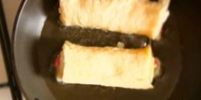 Рецепт сладких рулетиков-гренков по-французски