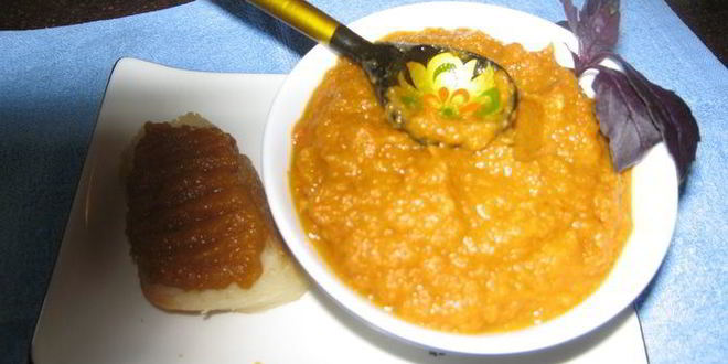 Рецепт баклажанной икры из запеченных баклажан и перцев