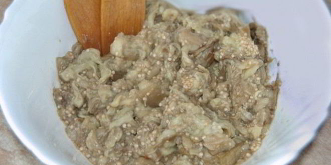 Рецепт баклажанной икры с тахиной