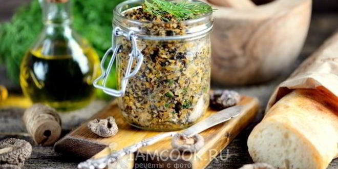 Рецепт грибной икры из сушеных и свежих грибов