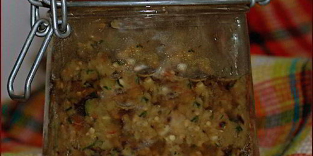 Как приготовить икру баклажанную с соусом песто