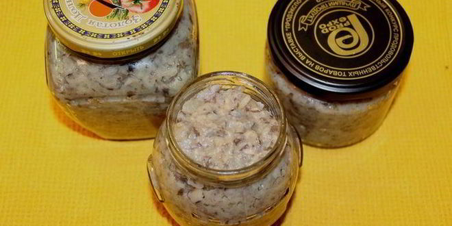 Рецепт икры грибной из маслят