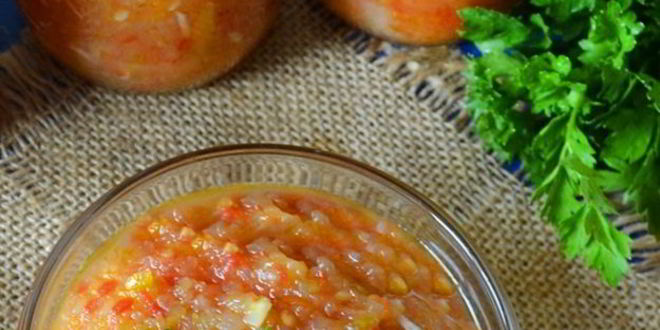 Рецепт кабачковой икры с перцем