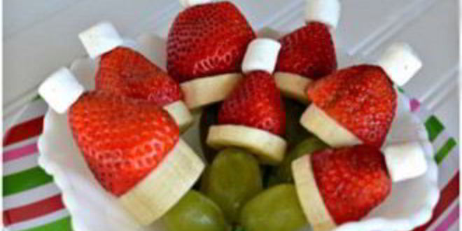 Рецепт фруктовых канапе новогодние