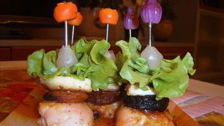 Рецепт Горячих канапе Сливка@Абрикоска