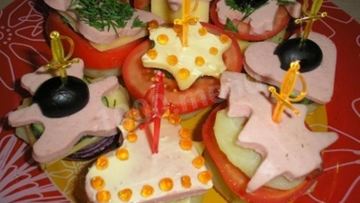 Рецепт Канапе для детского дня рождения