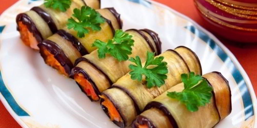 Как приготовить канапе из баклажанов