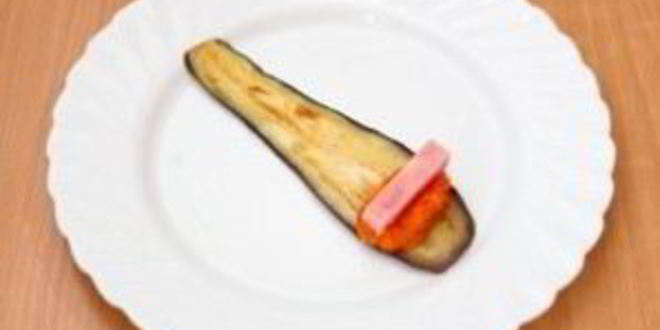 Рецепт канапе из баклажанов