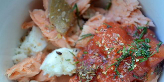 Рецепт канапе из сушек с горбушей