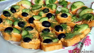 Рецепт Канапе Морская фантазия