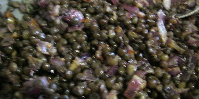 Рецепт канапе с черной чечевицей фуршетные