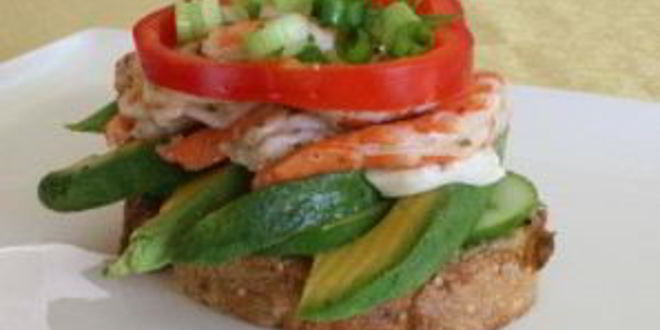 Рецепт канапе с креветками и авокадо