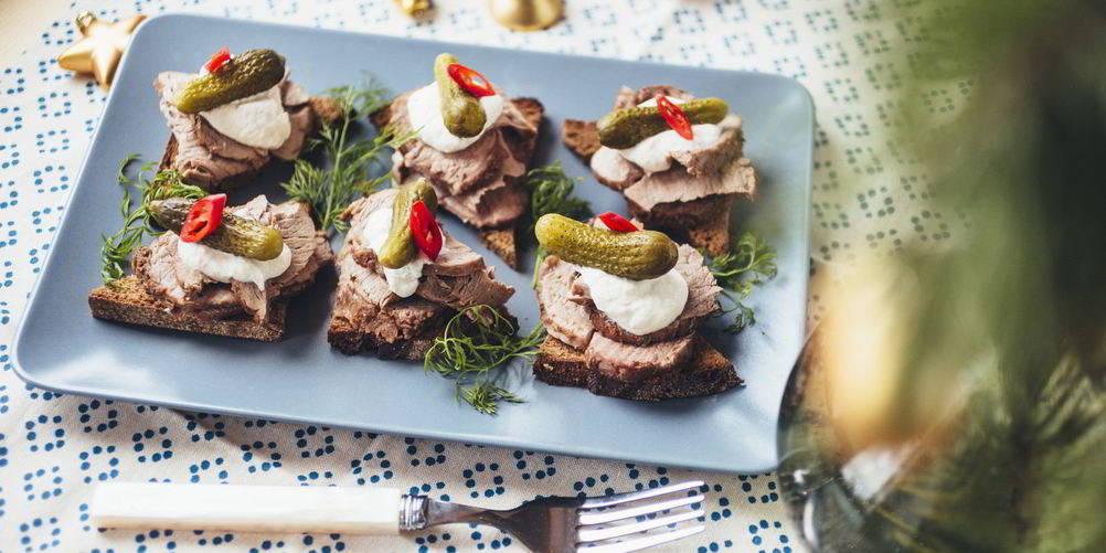 Как приготовить канапе с ростбифом