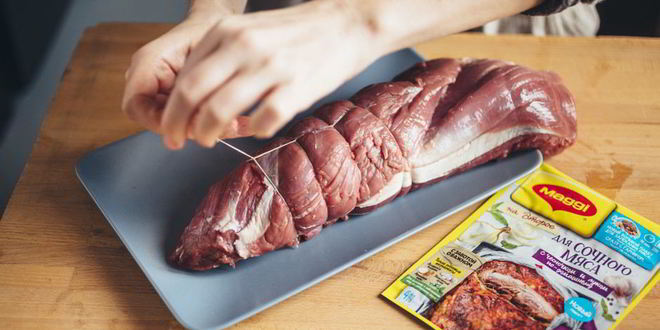 Рецепт канапе с ростбифом