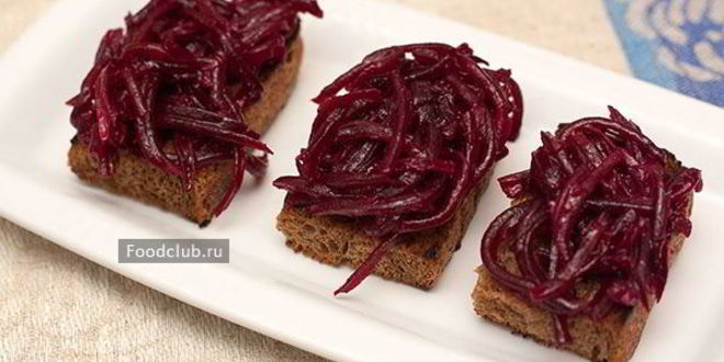 Рецепт канапе с селедкой