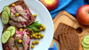 Рецепт Канапе Сельдь без шубы