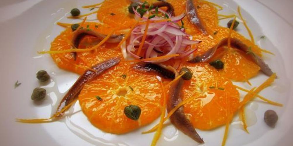 Как приготовить карпаччо из апельсинов с анчоусами