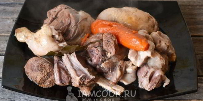 Рецепт холодца из говядины и курицы