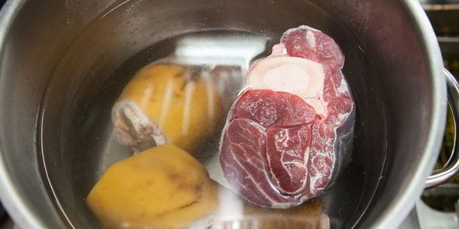 Рецепт холодца из говядины с хреном и горчицей