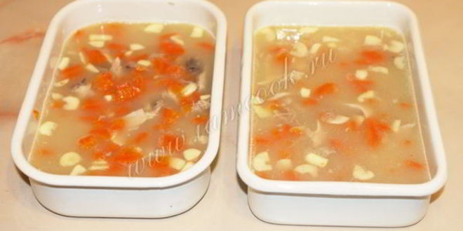 Рецепт холодца из куриных ножек без желатина