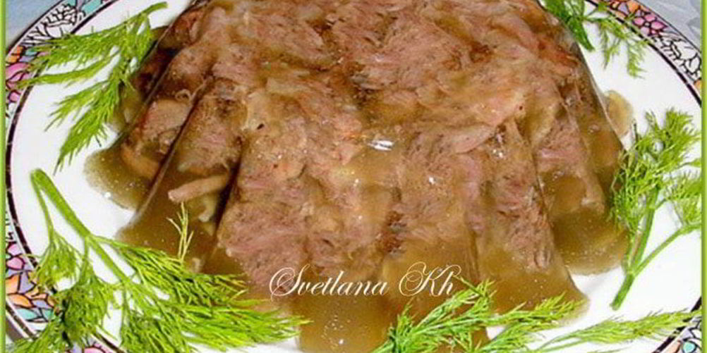 Как приготовить холодец обыкновенный, классический