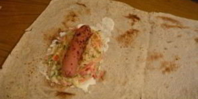 Рецепт хот-дога в лаваше