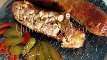 Рецепт Колбасы домашней Пальцем пиханая