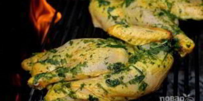 Рецепт курицы, маринованной с чили и шалфеем