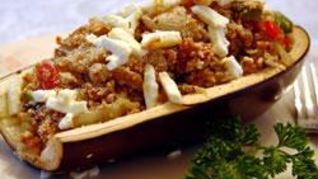 Рецепт Лодочек из баклажанов с фетой