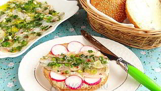 Рецепт Маринованной корюшки с зеленью и перцем чили