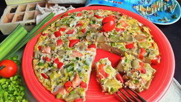 Рецепт Фриттаты с лососем и картофелем