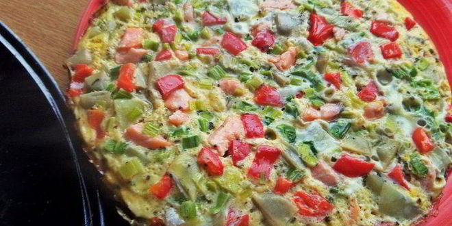 Рецепт фриттаты с лососем и картофелем