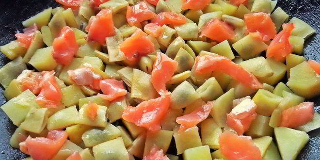 Рецепт фриттаты с лососем и картофелем