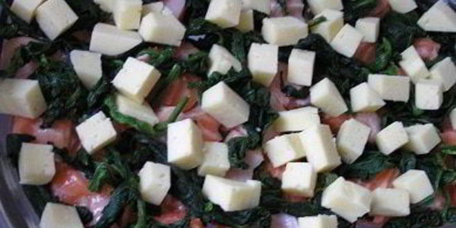 Рецепт фриттаты с лососем и шпинатом