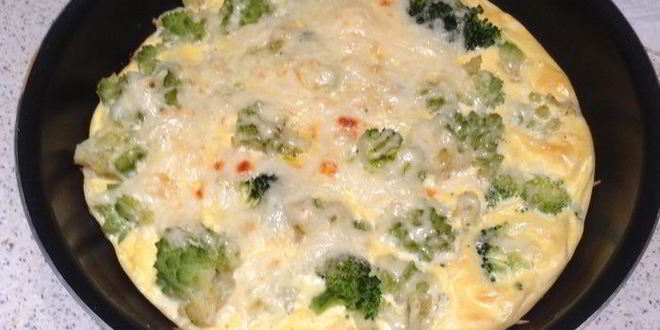 Рецепт фриттаты с романеско и брокколи