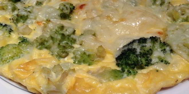 Рецепт фриттаты с романеско и брокколи