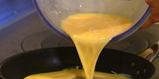 Рецепт омлета де люкс со спаржей и кедровыми орехами