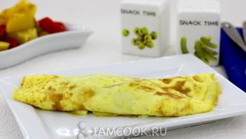 Рецепт Омлета, фаршированного грибами по ГОСТу