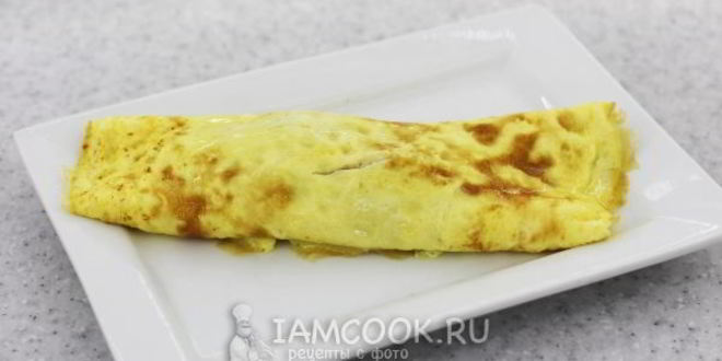 Рецепт омлета, фаршированного грибами по госту