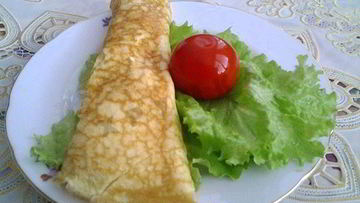 Рецепт Омлета фаршированного с помидорами и перцем