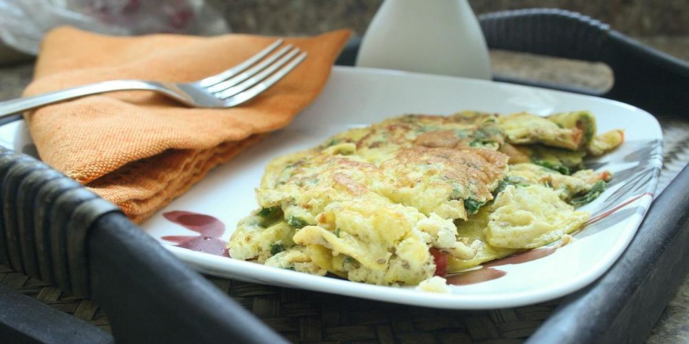 Как приготовить омлет на кефире