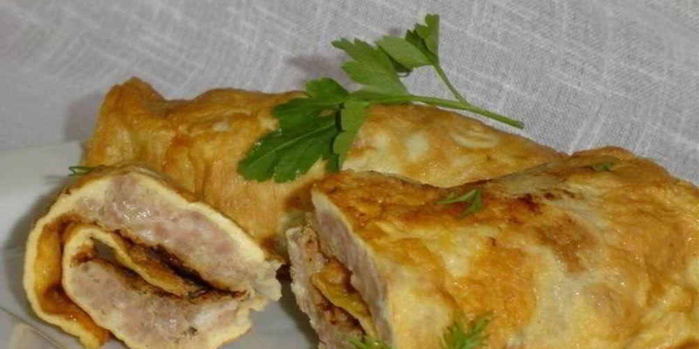 Как приготовить омлет с фаршем