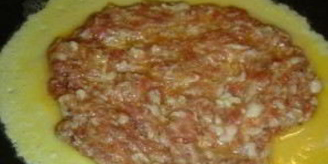 Рецепт омлета с фаршем