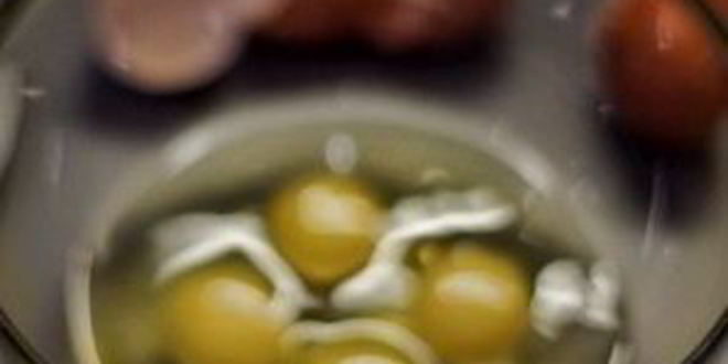 Рецепт омлета с голубым сыром