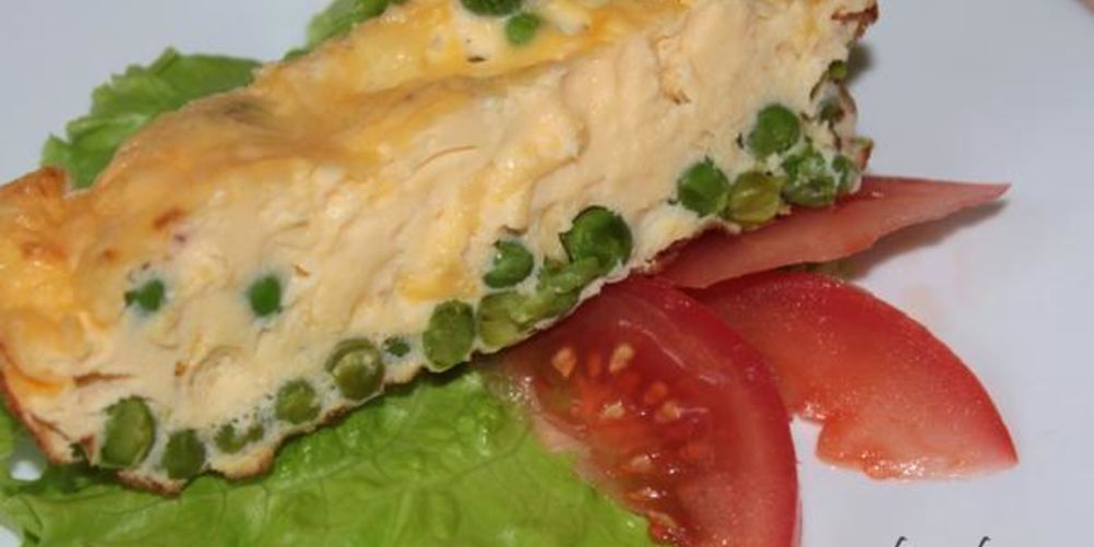 Как приготовить омлет с горошком