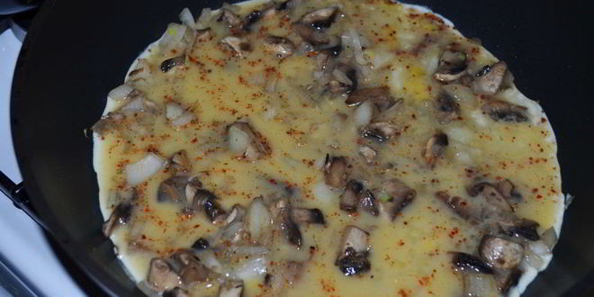 Рецепт омлета с грибами