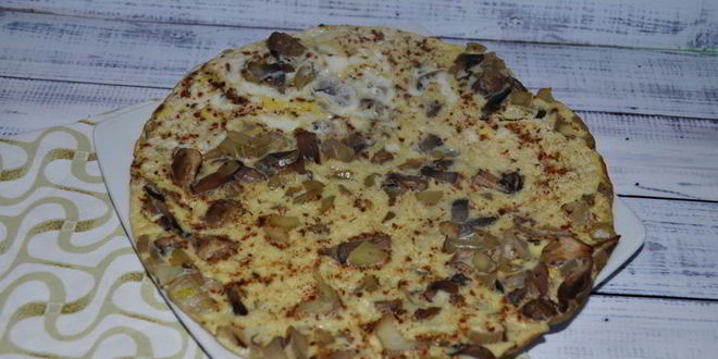 Рецепт омлета с грибами