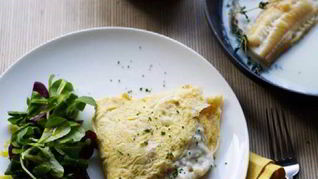 Рецепт Омлета с копченой пикшей