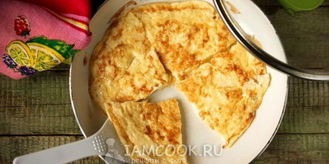 Рецепт омлета с молоком на сковороде