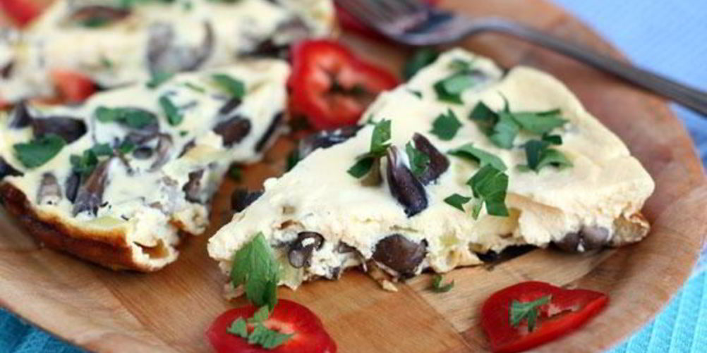 Как приготовить омлет с опятами